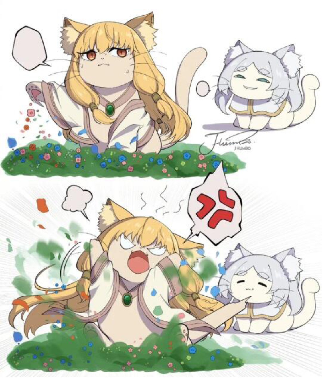 猫猫芙莉莲，好可爱呀～又是爱芙芙的一天！[爱慕][爱慕]#十一漫游记##开学开新