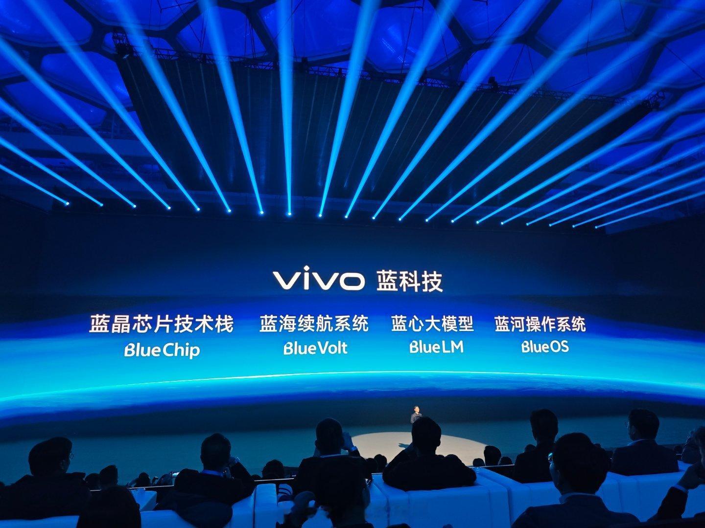 vivo五大蓝科技:蓝晶芯片技术栈、蓝海续航系统、蓝心大模型、蓝河操作系统以及全