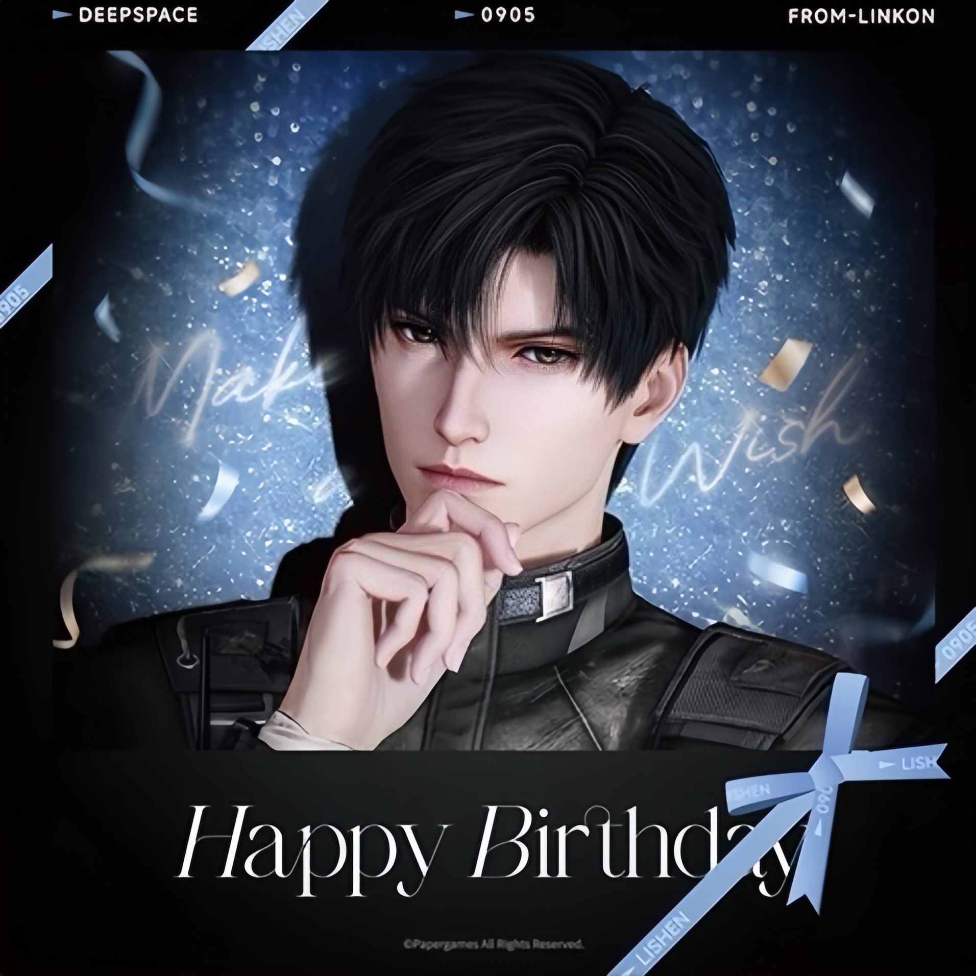 恋与深空 ❄️ 黎深0905生日快乐 拍立得帅晕了……🤤香水也好漂亮，有种特别