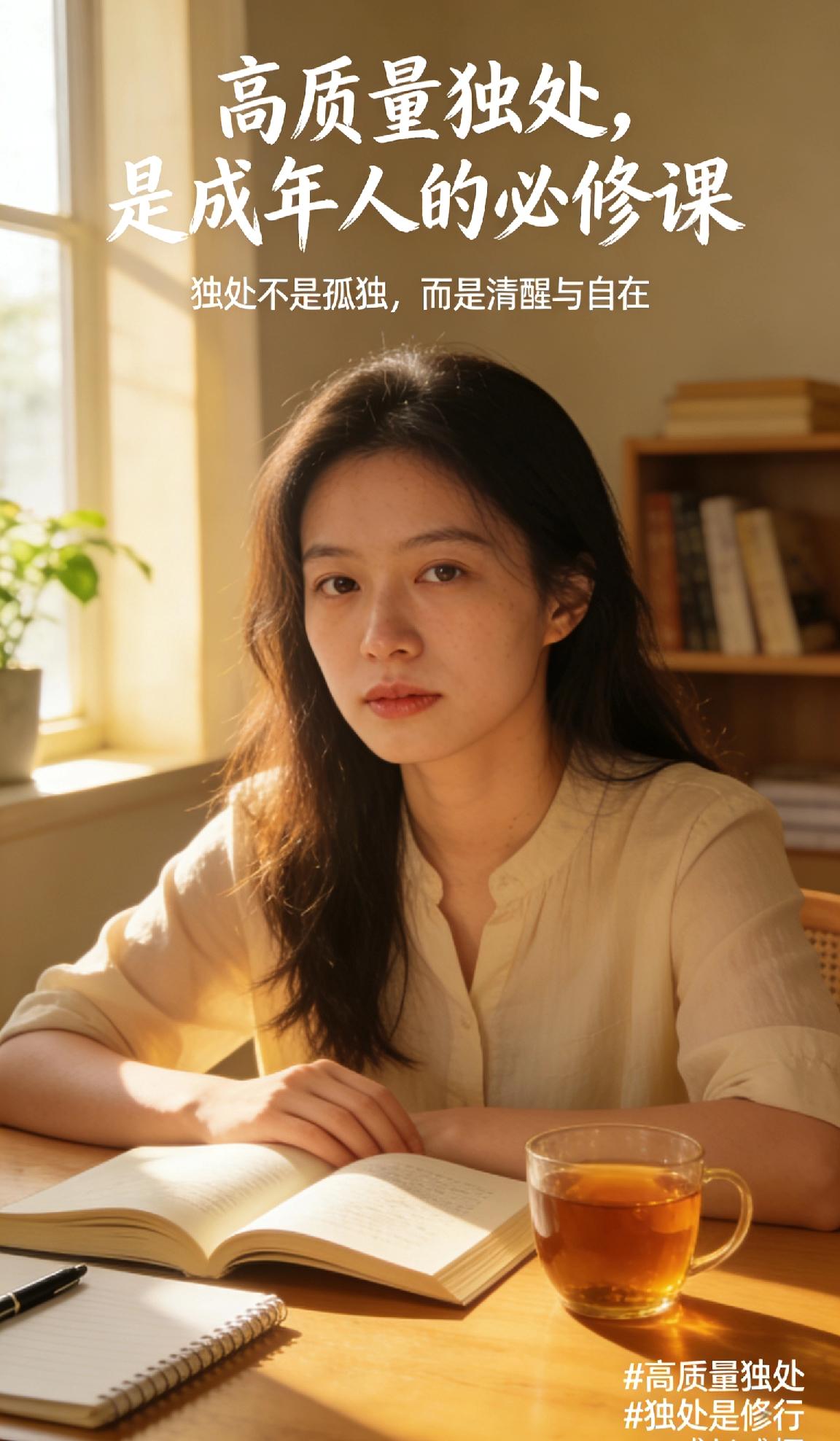 高质量独处，是成年人的必修课
 
年轻时总害怕孤独，喜欢扎堆凑热闹，觉得身边人多