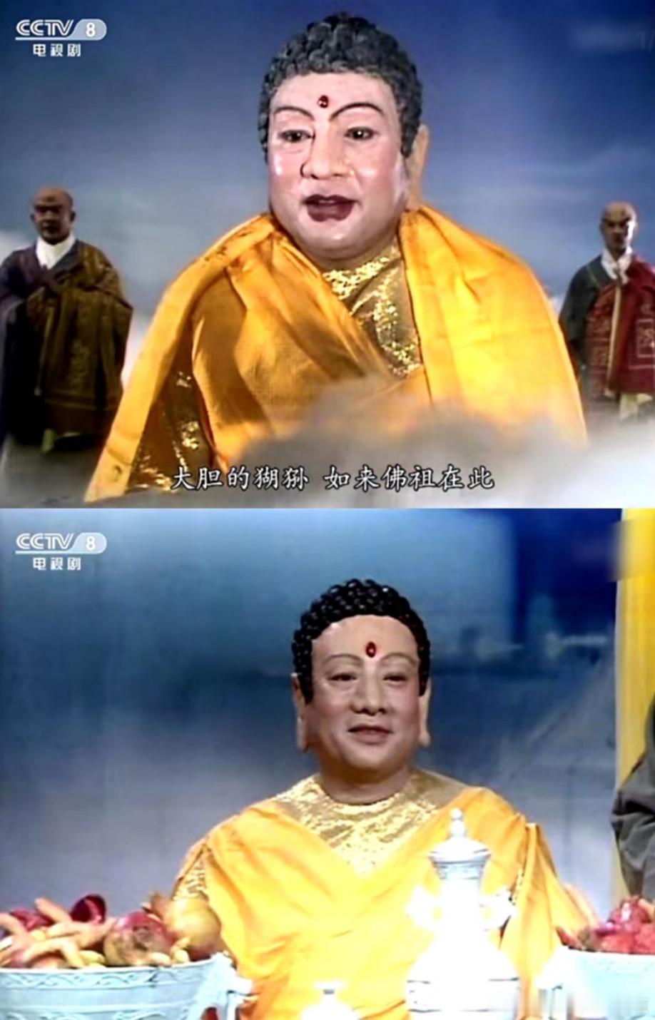 为了参加宴会，他还特意减了个肥猴子被如来收服，天庭开起安天大会，众仙女翩翩起舞。