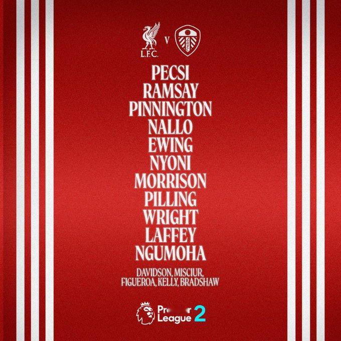 利物浦青训 尼奥尼和恩古莫哈首发，科内多赫蒂可能要外租 