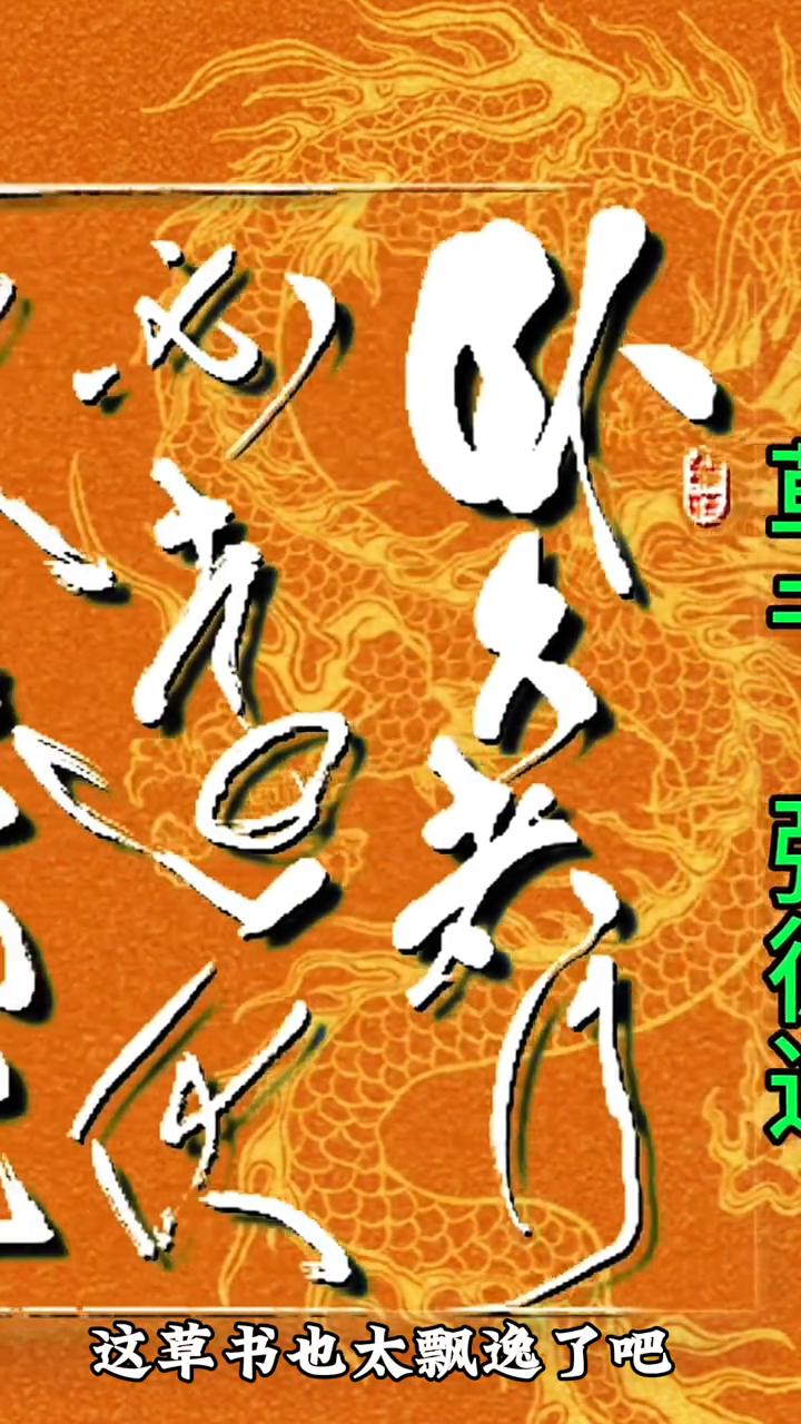 笔走龙蛇行云流水，草书也太飘逸了。字里行间都是智慧，宠辱不惊，去留无意，这才是人