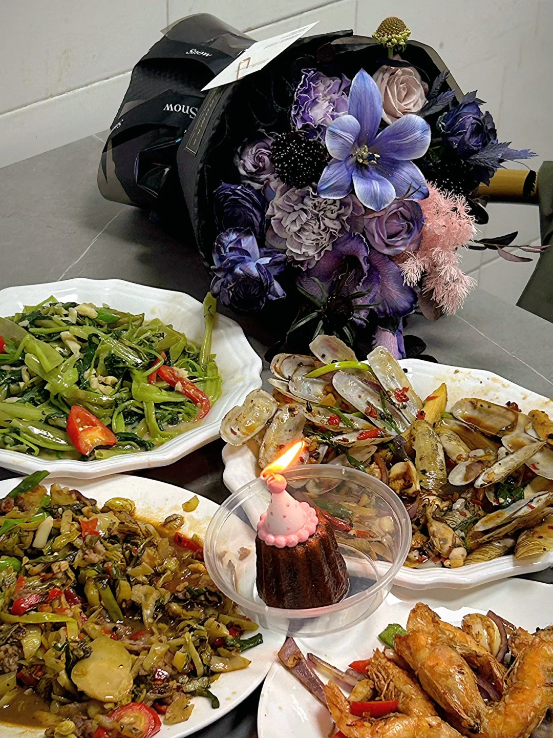 當和老公熟了後儀式感有但不多的生日飯