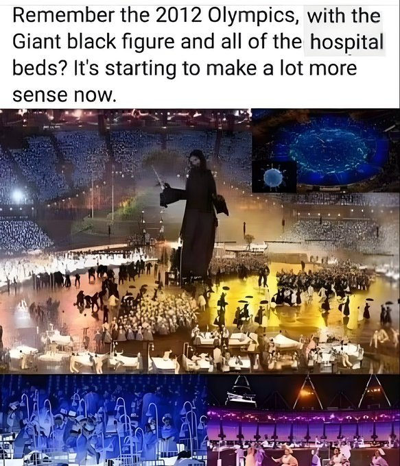 你还记得2012年伦敦奥运会吗？一个巨大的黑色身影在挤满病床的体育场里徘徊……护