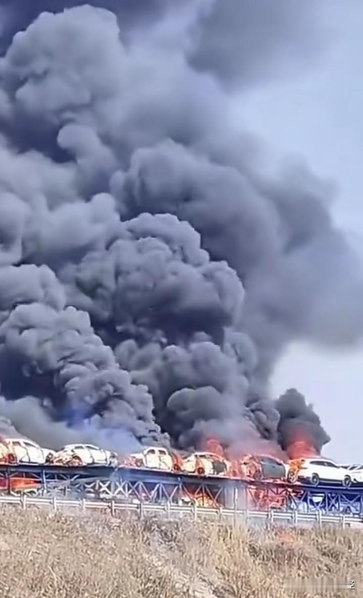电车自燃，太猛了！