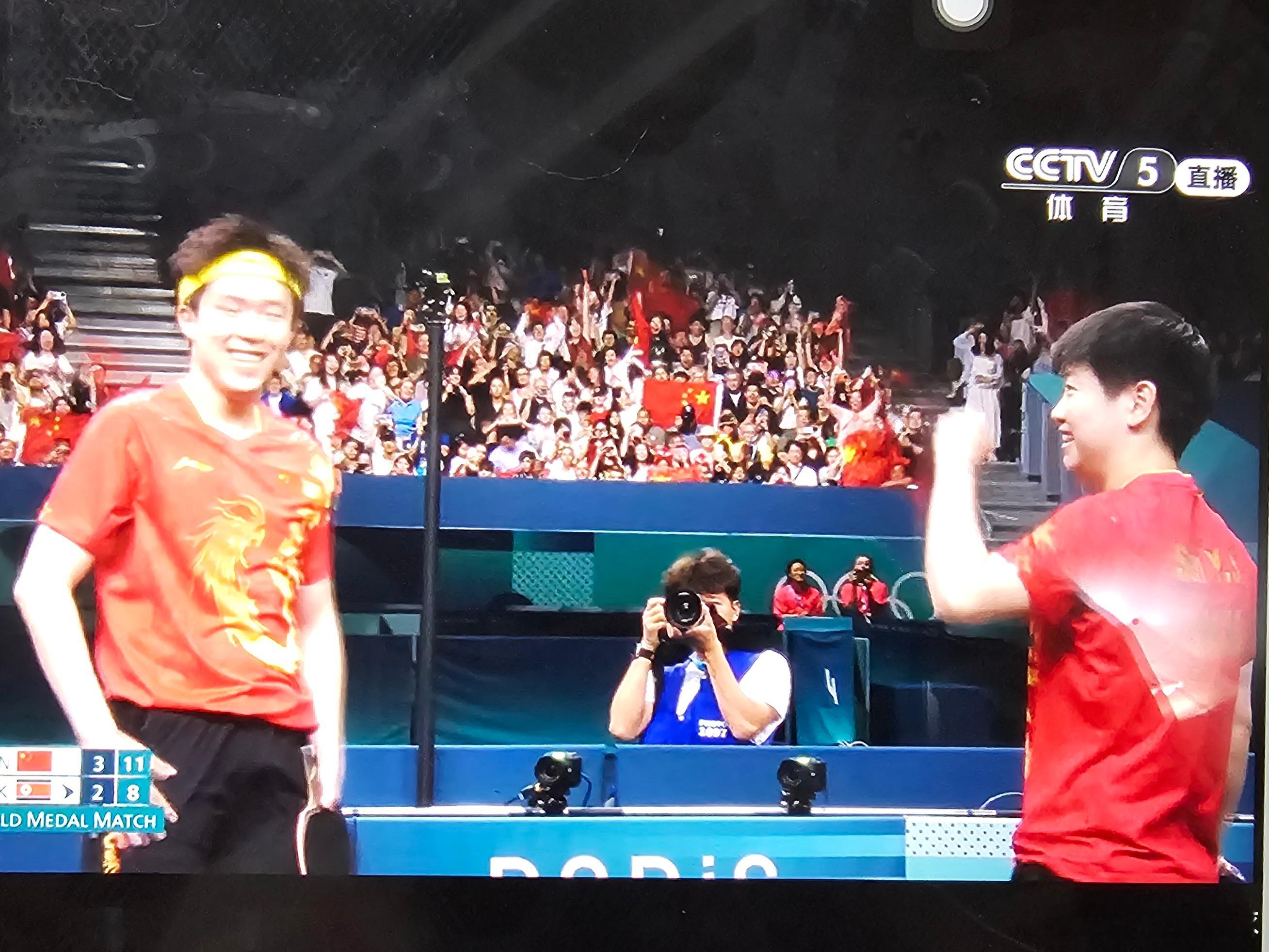 #王楚钦孙颖莎vs李正植金琴英#恭喜大头与莎宝获得混双冠军🏆恭喜中国队🇨🇳