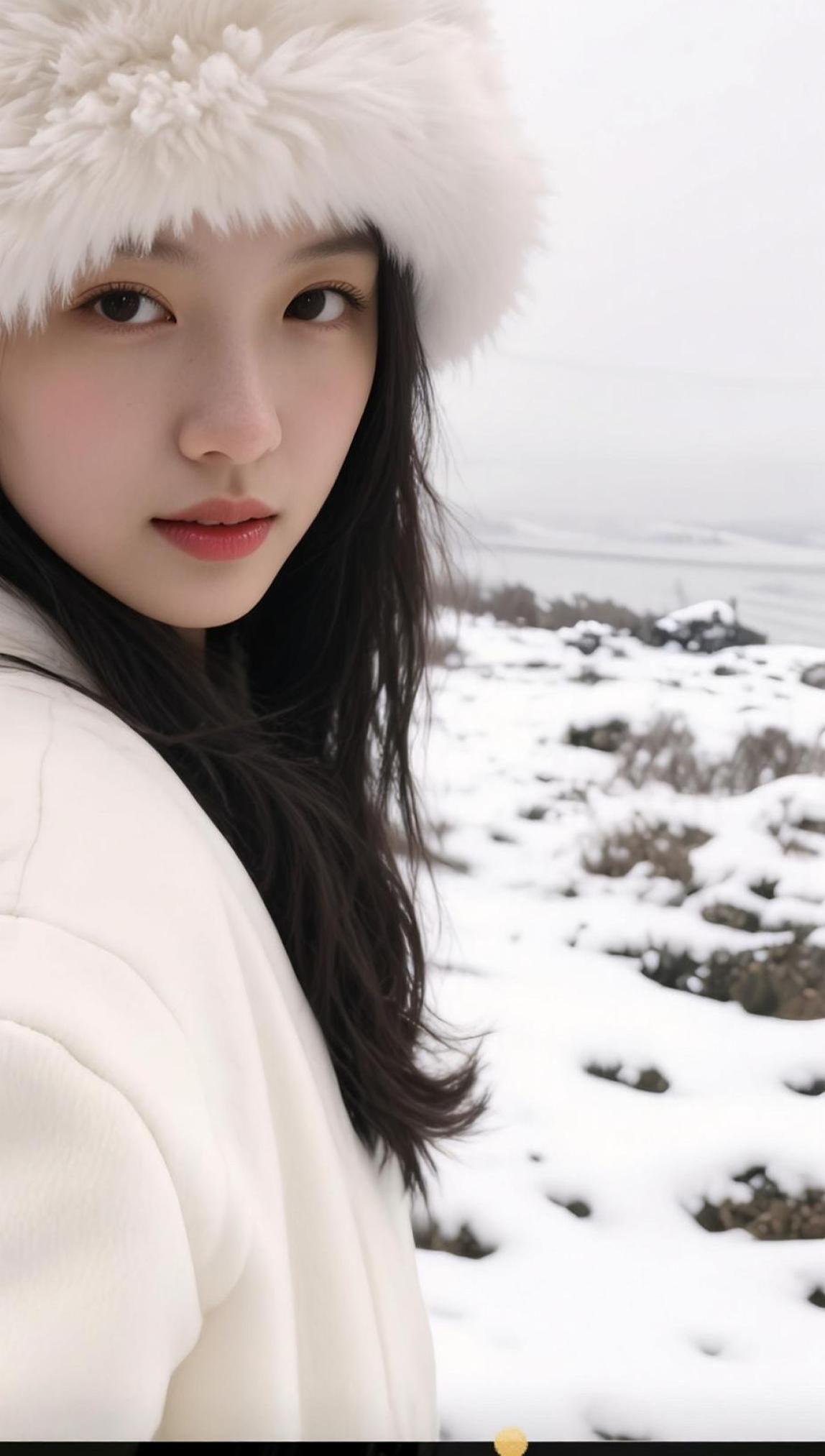 雪地自拍 抖音ai创作