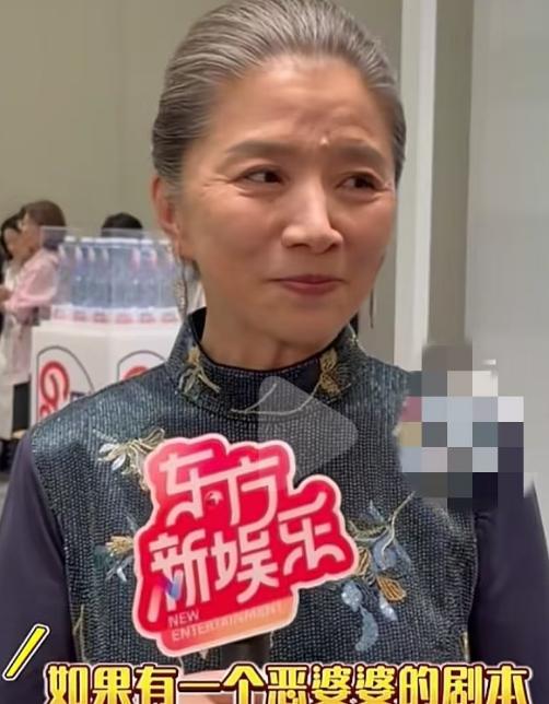 主持人问迟蓬：“如果有一个恶婆婆的剧本递给你，你会接吗？”

迟蓬毫不犹豫地说：