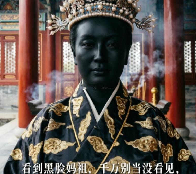 黑脸妈祖现身，千万别说你没看见！  
