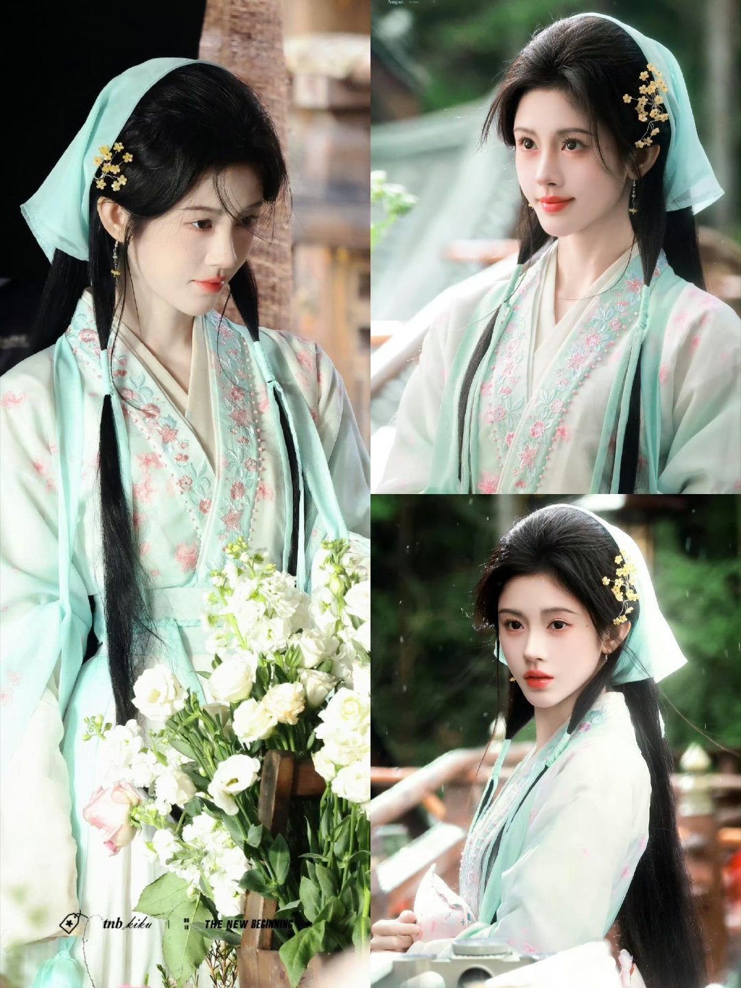 导演对一番女主妆造月鳞绮纪到底还给鞠婧祎准备了多少造型，采茶女、战国袍、富贵花、