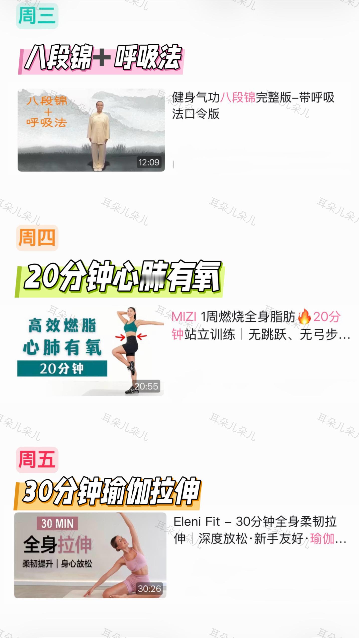 体虚的人减肥最快的方法！四周运动课表！养生又减肥！！！长时间不运动、运动新手、体