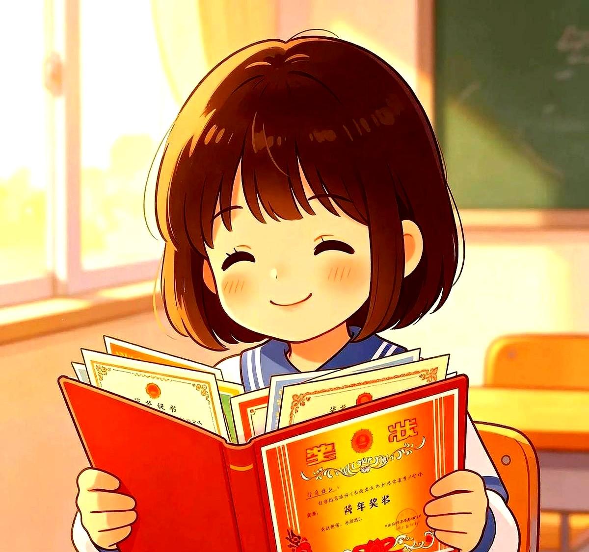 她抱着“学习之星”哭到家时，语文98、数学100，还在“三好学生”投票里落了选。