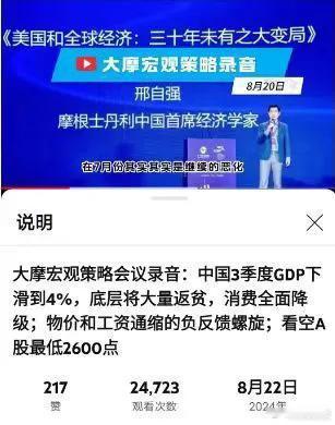 【琅河财经】美国投行对中国经济的预测