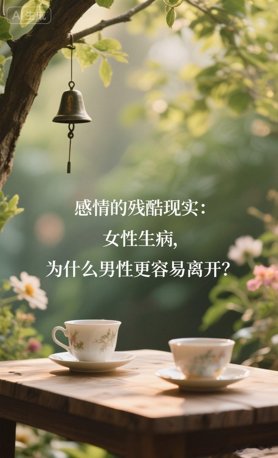 感情的残酷现实：女性生病，为什么男性更容易离开？

社会心理学有一组扎心的数据：