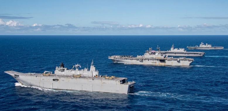 要是美日韩印越菲六国真凑到一起挑衅中国，别说打赢，光是这支所谓的“联合大军”一出