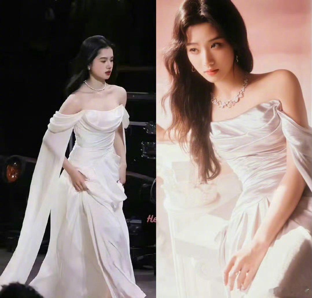 95花卢昱晓撞了张婧仪22年微博之夜的裙子 