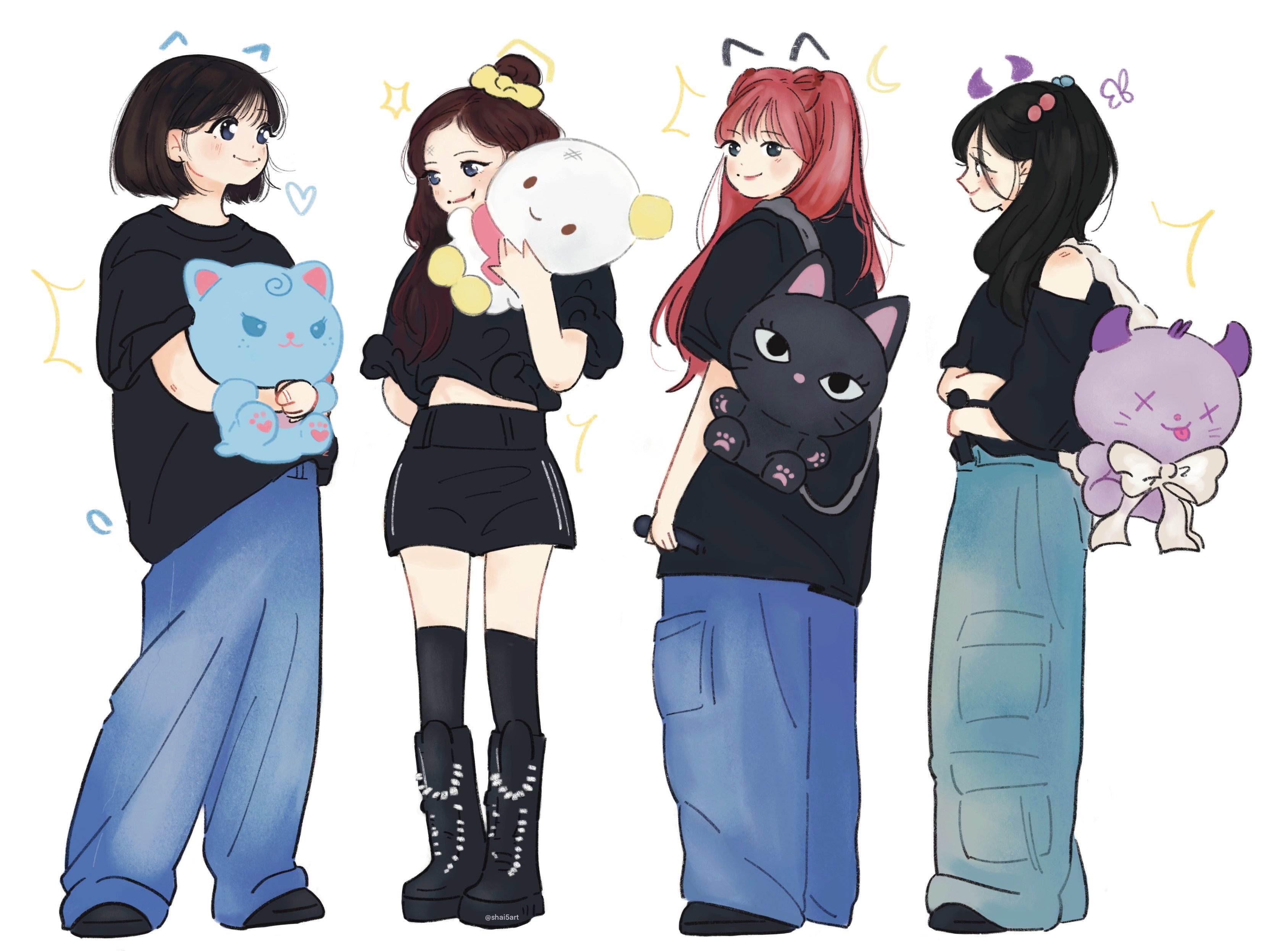aespa[超话]  相关饭绘💙🌙❄️🦋 ​​​