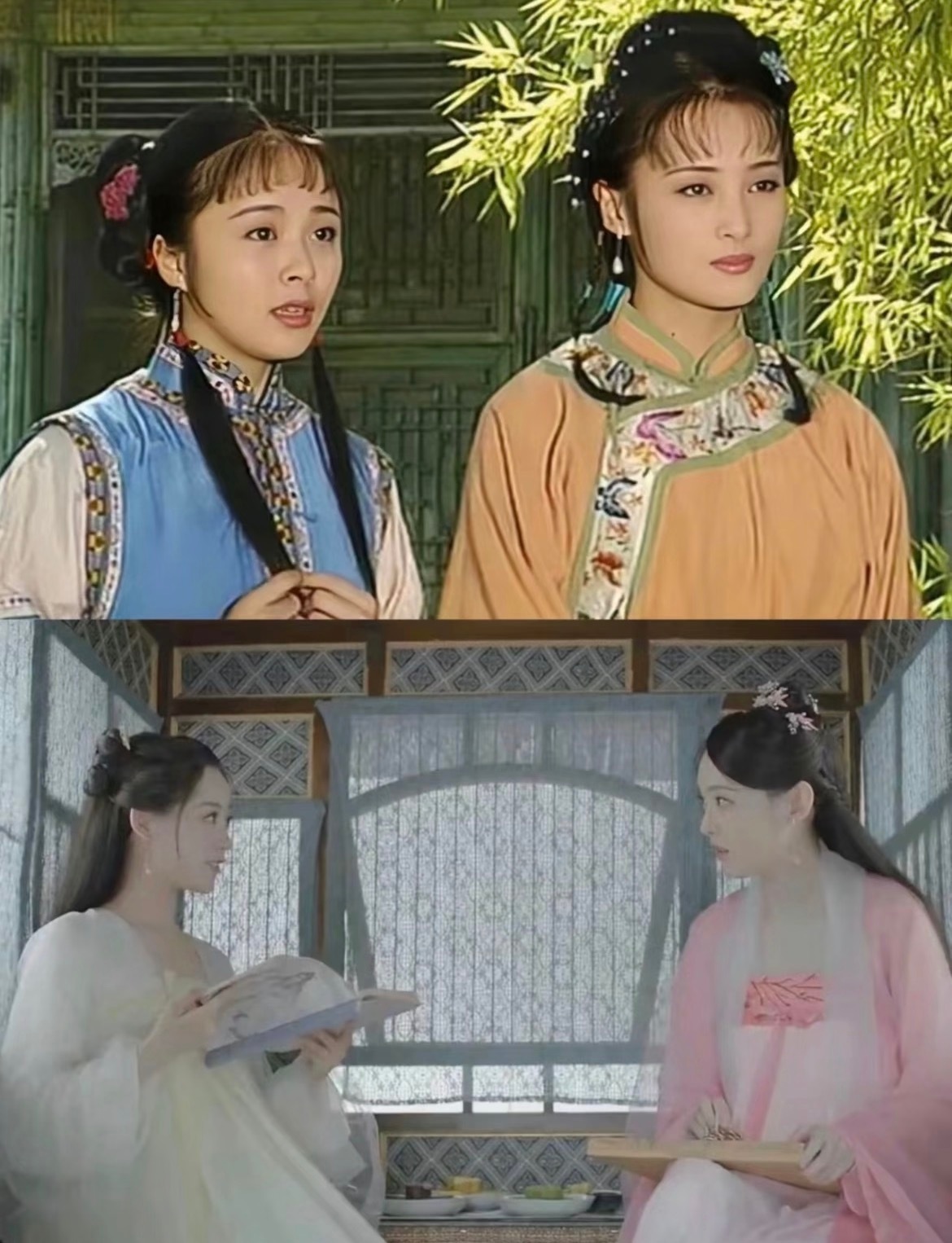 以前的主仆关系一目了然现在基本靠猜以前拍的电视剧根本不用靠旁边说明，站在一起观众