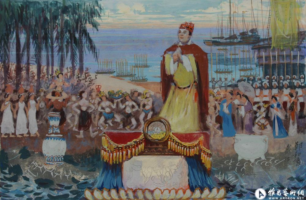 《郑和下西洋第七次出海前，偷偷在宝船甲板刻了行小字：“此去不为扬威，是替大明把‘