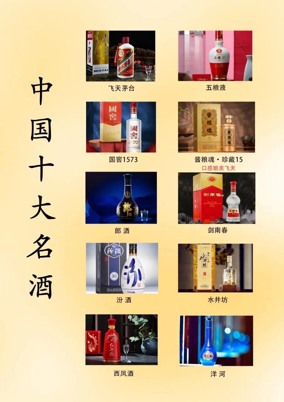 2023央视发布！中国十大名酒榜单出炉，还有哪款你没喝过？

1. 飞天茅台
飞
