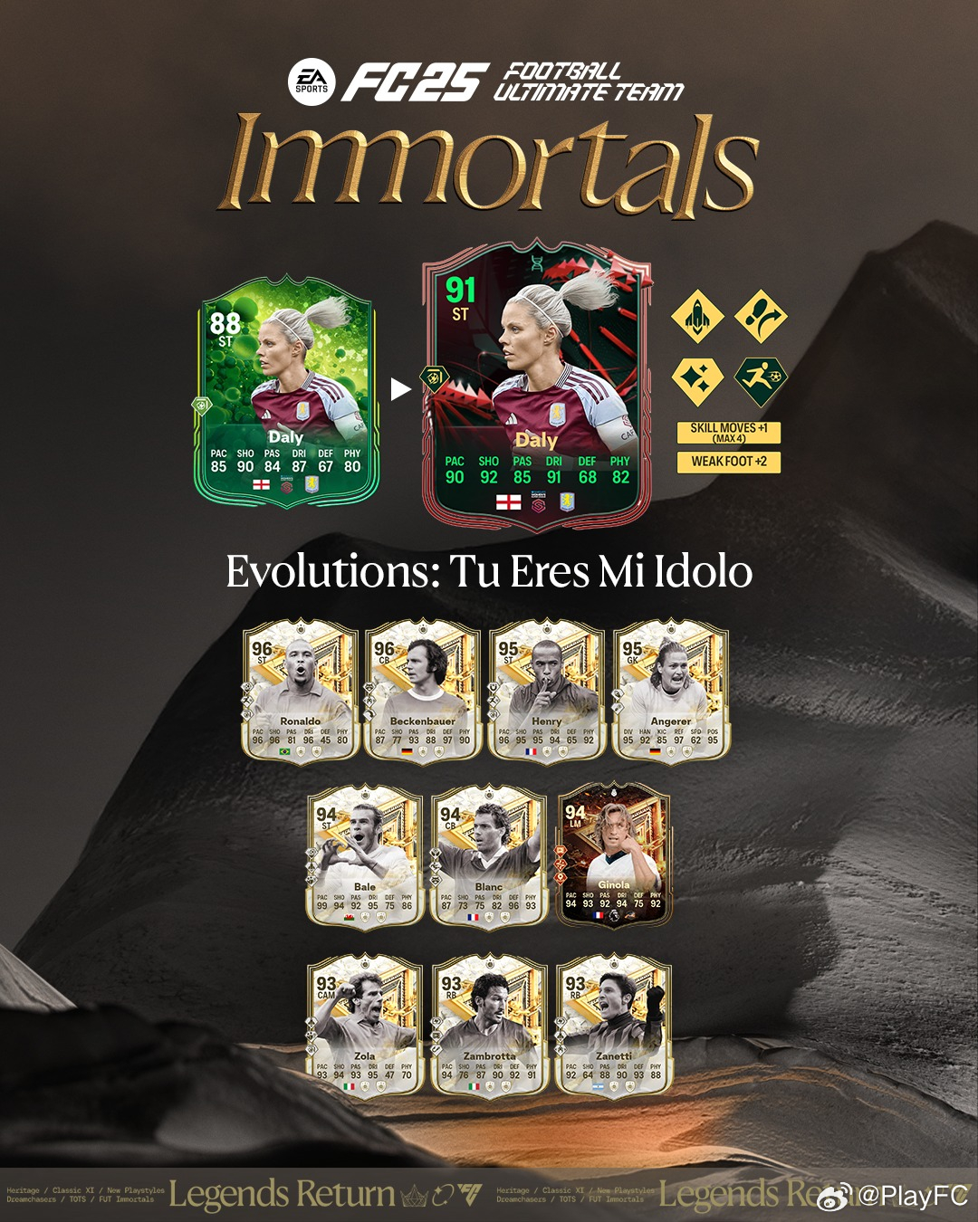 免费进化：Tú Eres Mi Ídolo现已上线。注意：进化需要通过SBC获取