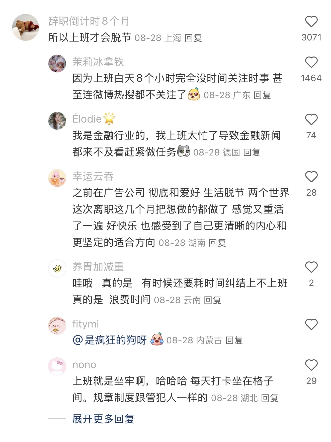 上班痛苦 不上班焦虑上班对我来说唯一的好处：维持正常的作息