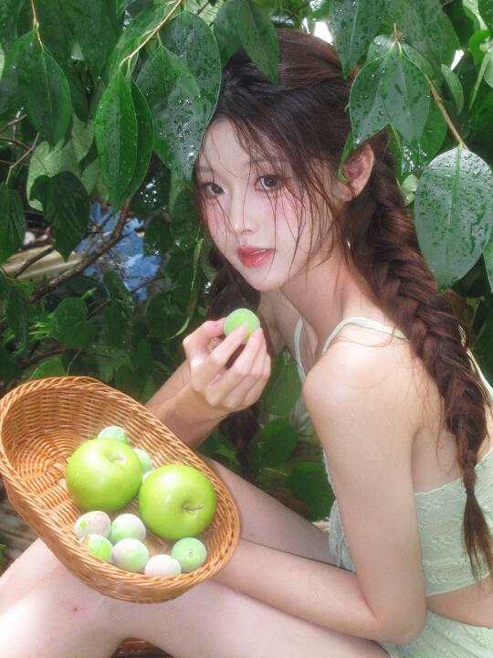 洒水拍照也太有生命力啦🍏｜武汉写真