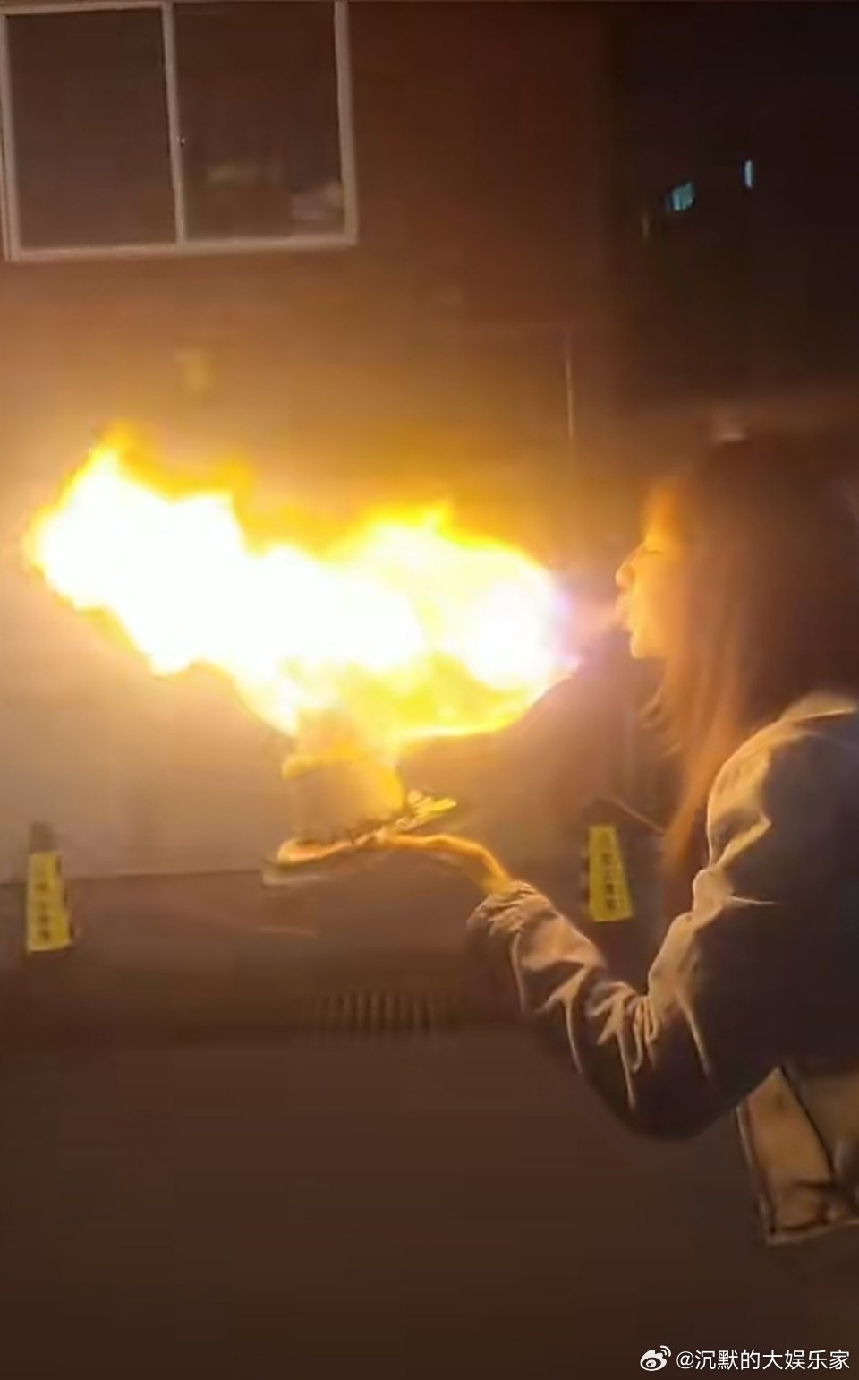 太危.险了，她是怎么敢的？演员王添羽过生日的时候拍摄了喷火蛋糕的视频，结果没有处
