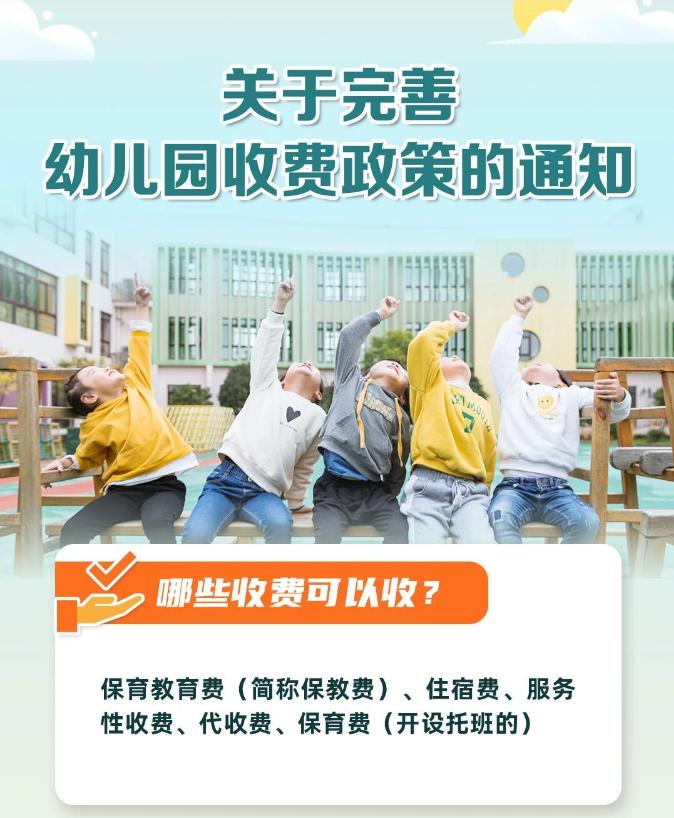 从今年开始，幼儿园只能收取五类费用。
       2025年12月15日，国家