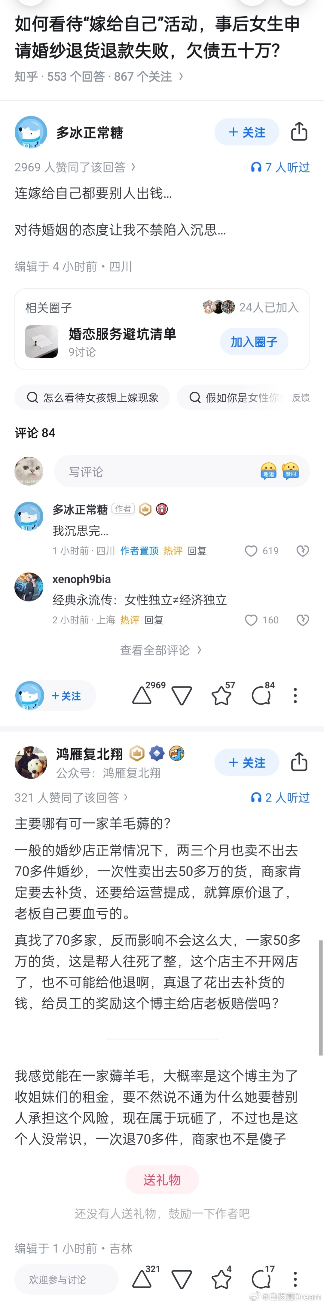 连嫁给自己都要别人出钱..... 