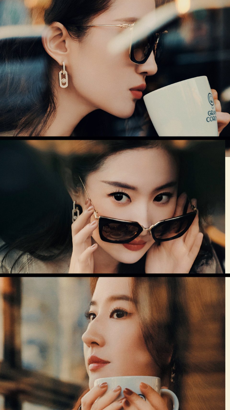 #刘亦菲法式风情妆##刘亦菲法式慵懒风# 刘亦菲法式慵懒风，好轻松舒展的美[哇]