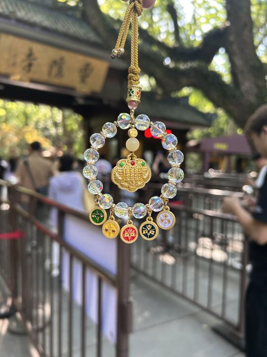 我也想拒绝啊、但这个杭州景区的车挂好好看