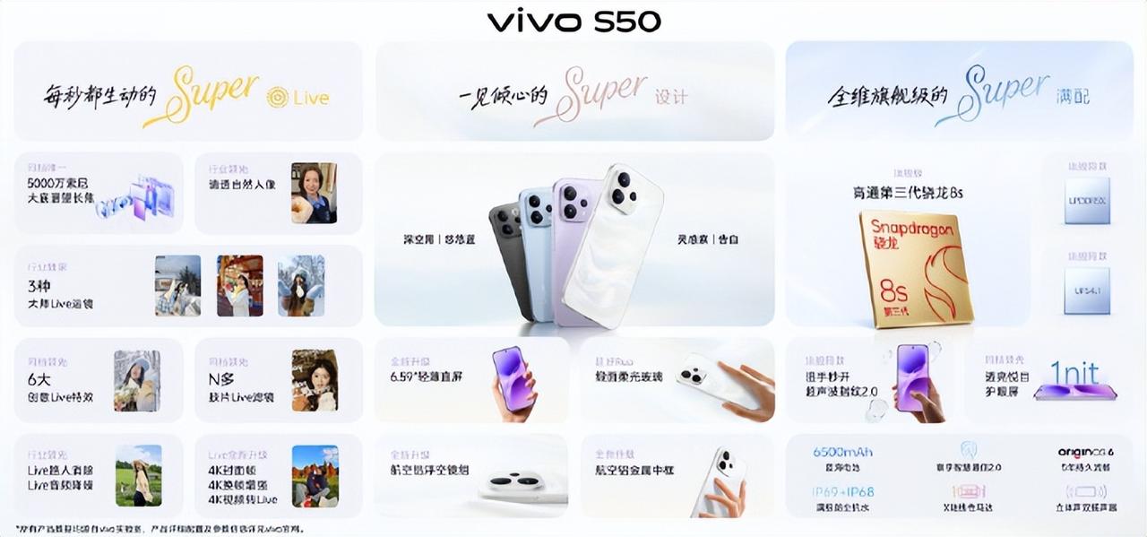 vivo S50系列来袭，堪称当下人气机皇，正掀起一场美学风暴！就说那“告白”配