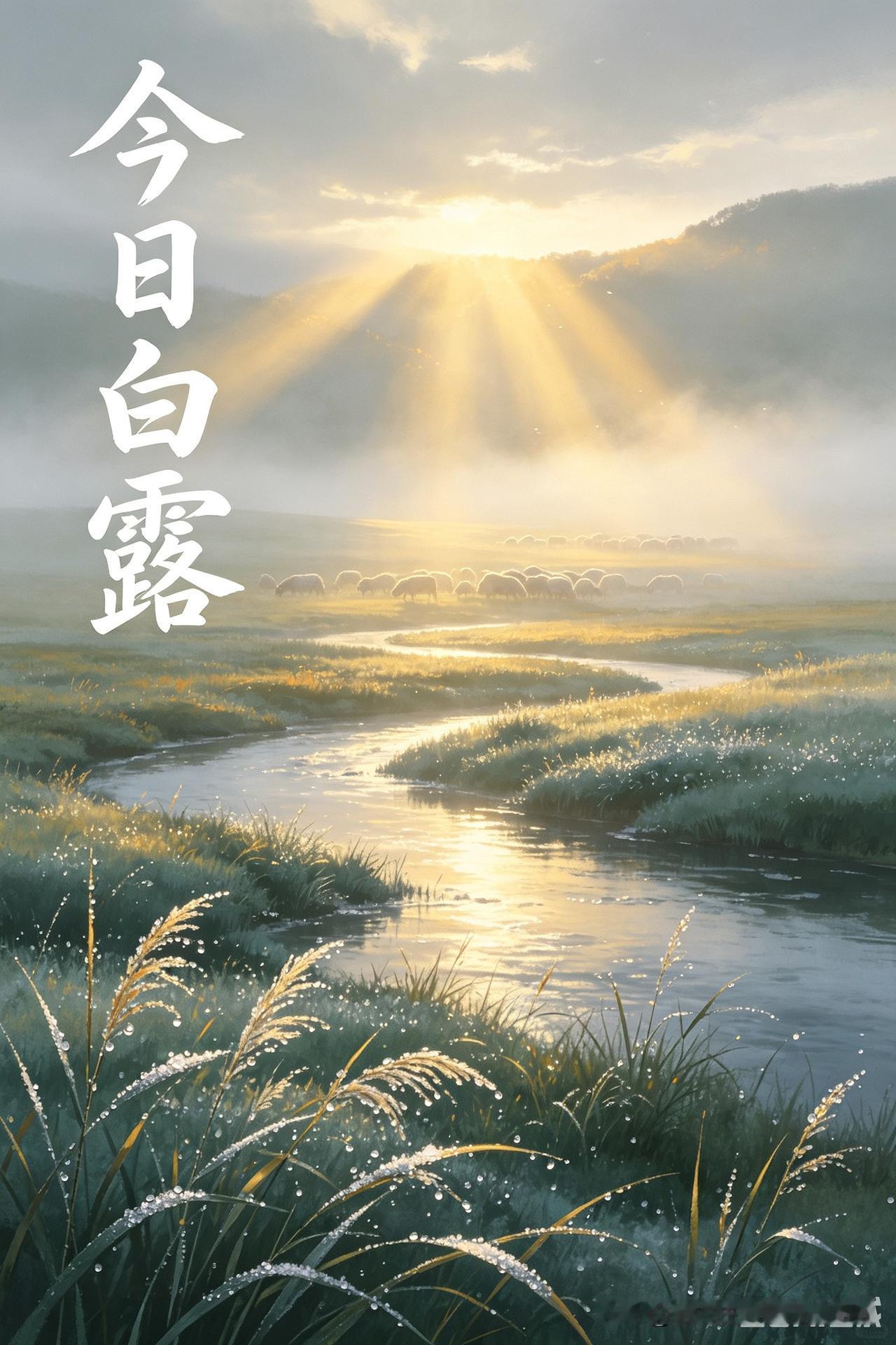 今日白露，秋天真正来了
 
今日迎来白露节气，我才真切感受到秋天已经到位。白露一
