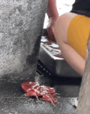 日本，这家人清洗完食物后直接放在户外的地上和洗手台上。这样的日本人跟印度人有什么