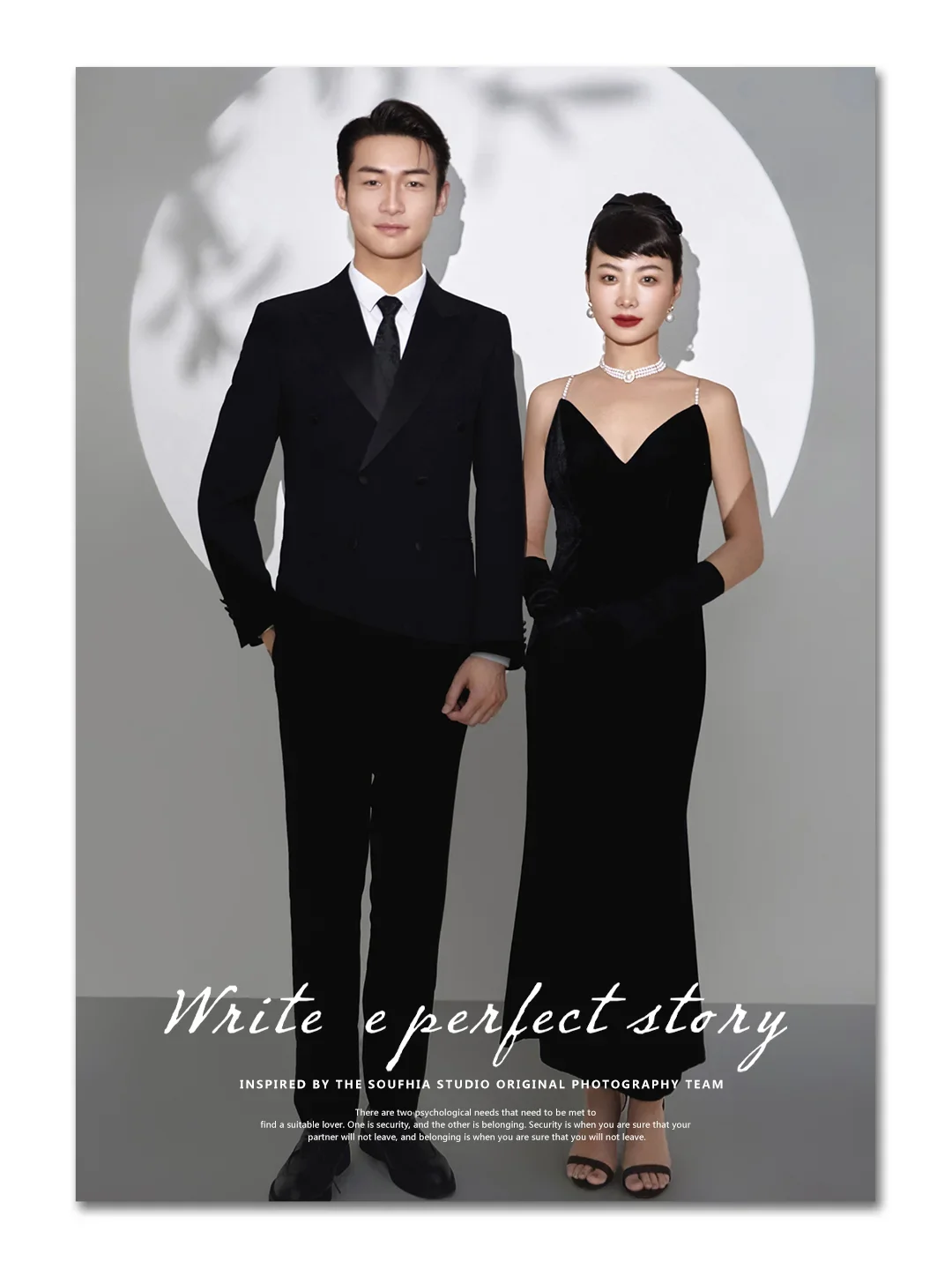 光影婚纱照，赫本风婚纱照