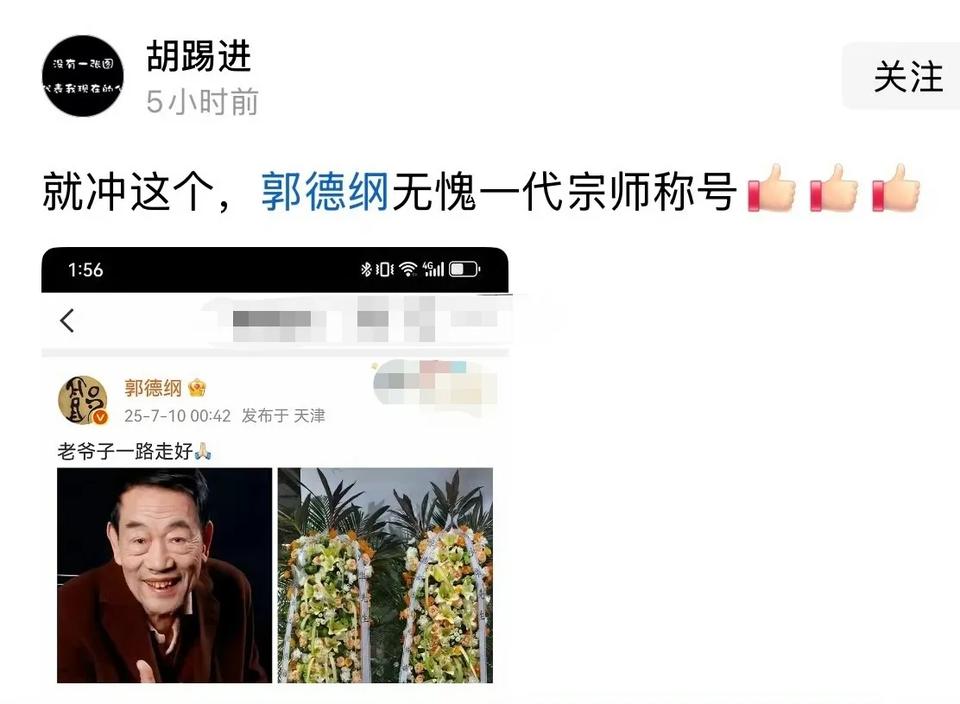 和一代宗师有半毛钱关系？
胡扯八扯。提醒一下，此老胡非彼老胡。别犯迷糊。