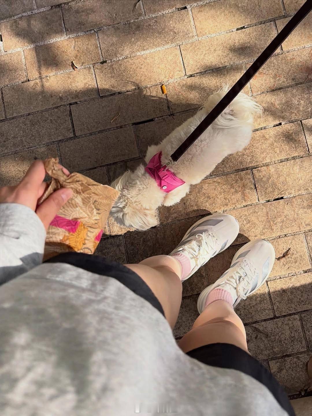 邝玲玲寄来巴黎明信片：早起晨跑！很难不爱这种自律的女明星～