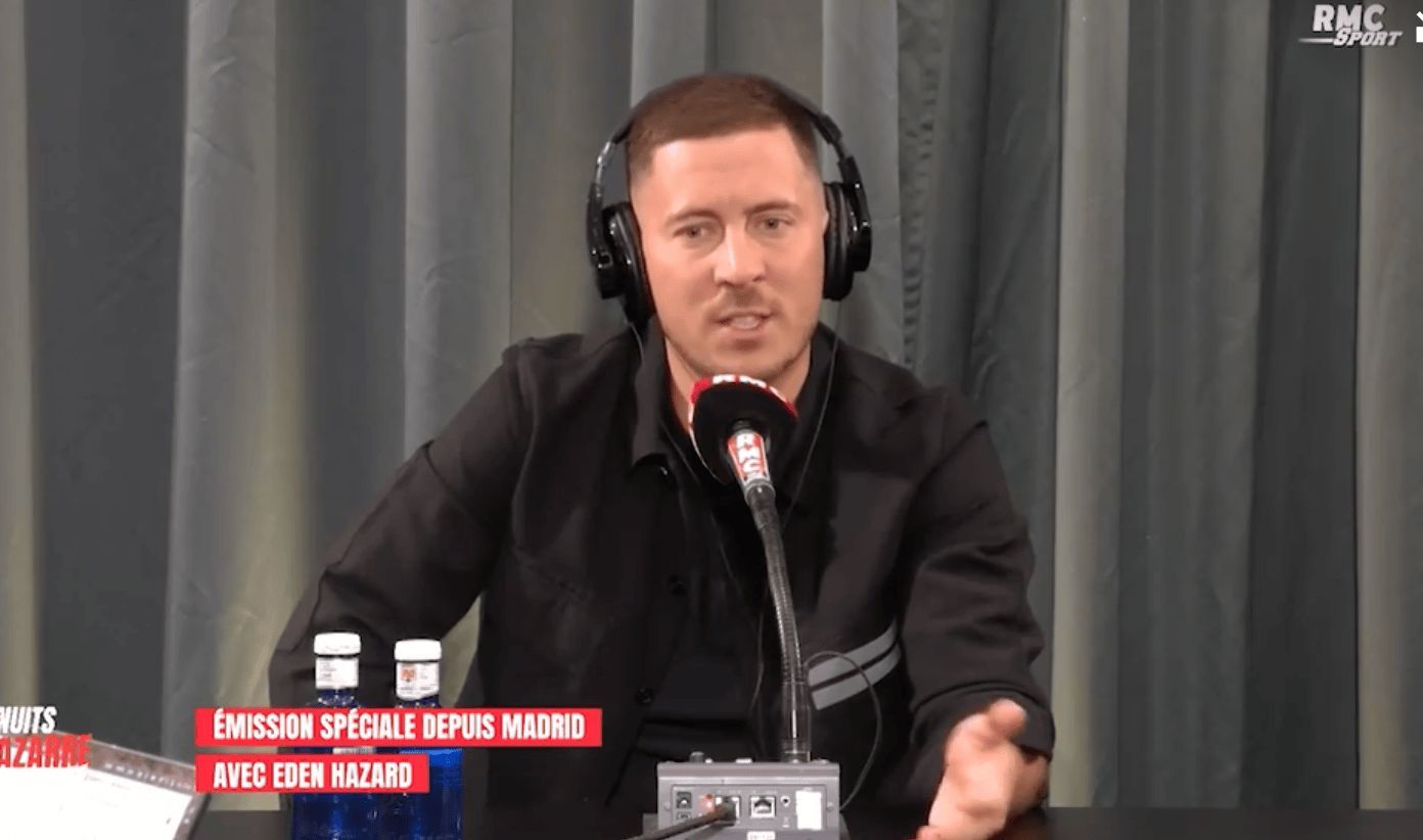 周五，埃登-阿扎尔作为特邀嘉宾做客RMC电台的“Nuits du Cazarre