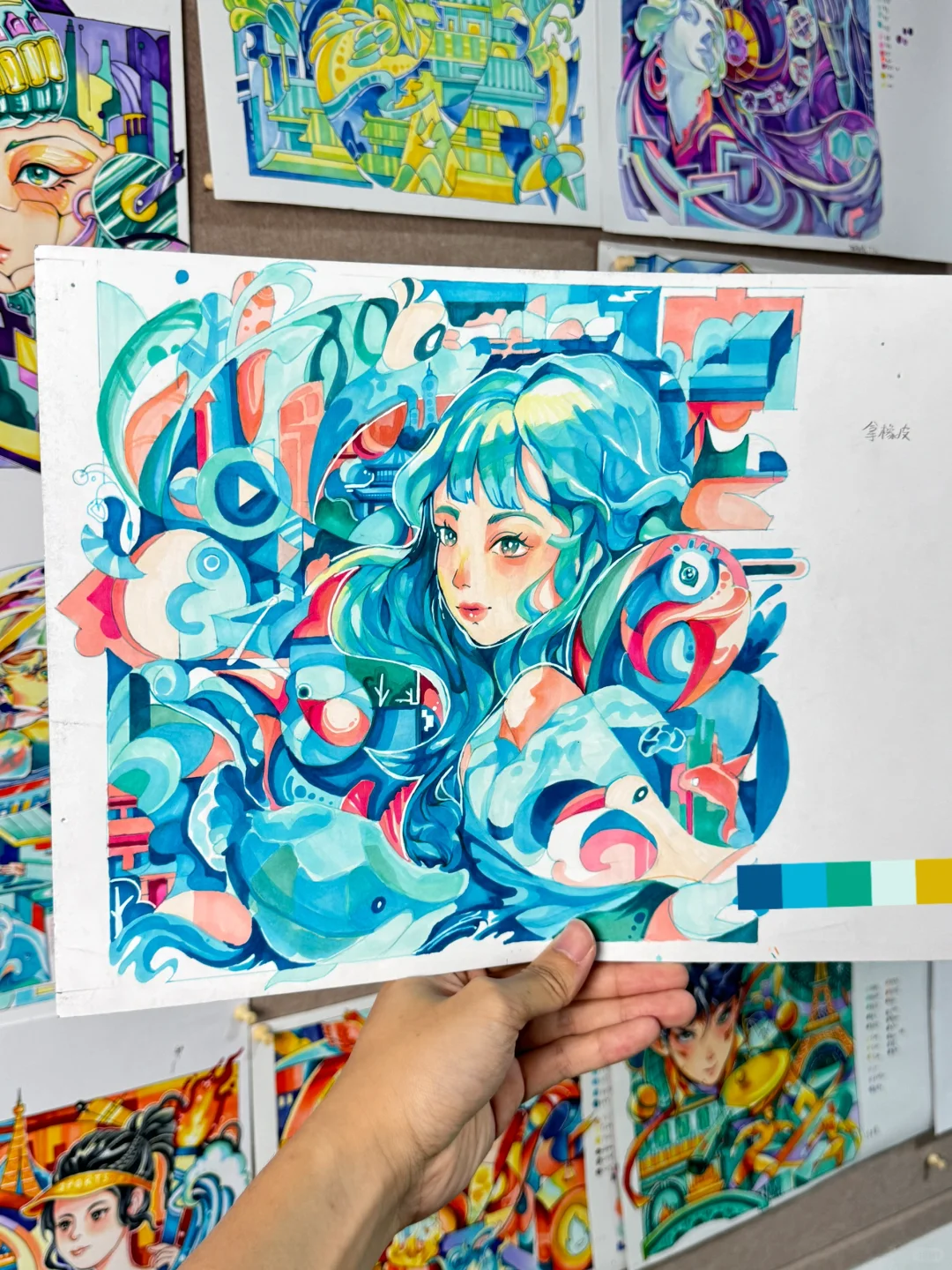 这届学生太🐮了❗️小清新色调get❗️