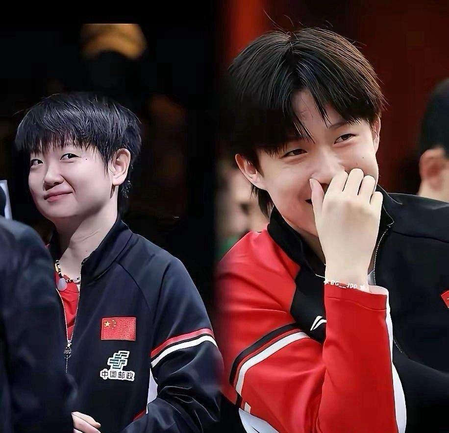 每次比赛都按照成都混团来吧从没看到国乒打球这么欢乐首先王楚钦很可爱这句话不愧是搭