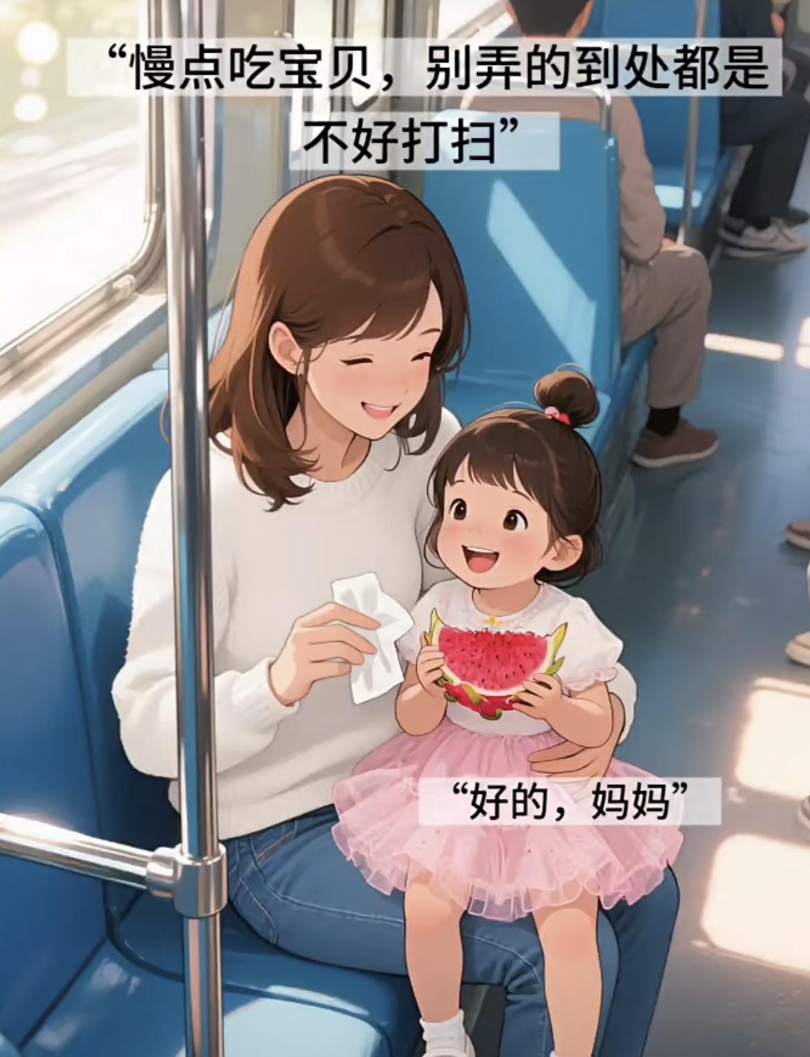 “ 你们不可以在地铁上吃东西啊 ”[笑哭][笑哭]