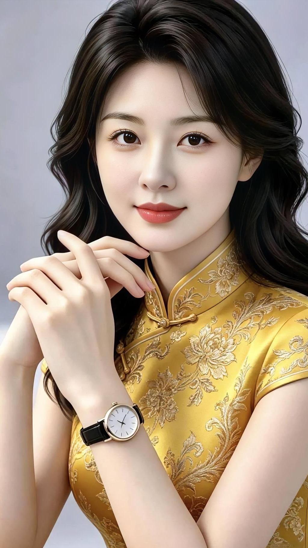 《<金缕旗袍的温婉韵>》

金缕织花，晕染东方锦绣，

立领盘扣，轻锁岁月温柔。