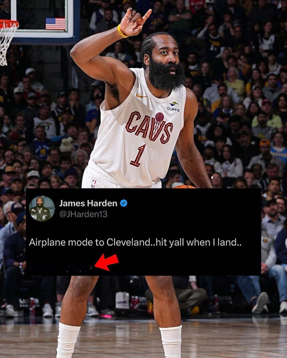 詹姆斯·哈登16年前发了这条推文🤯对他来说，这是一个完美的轮回，他带领骑士队取