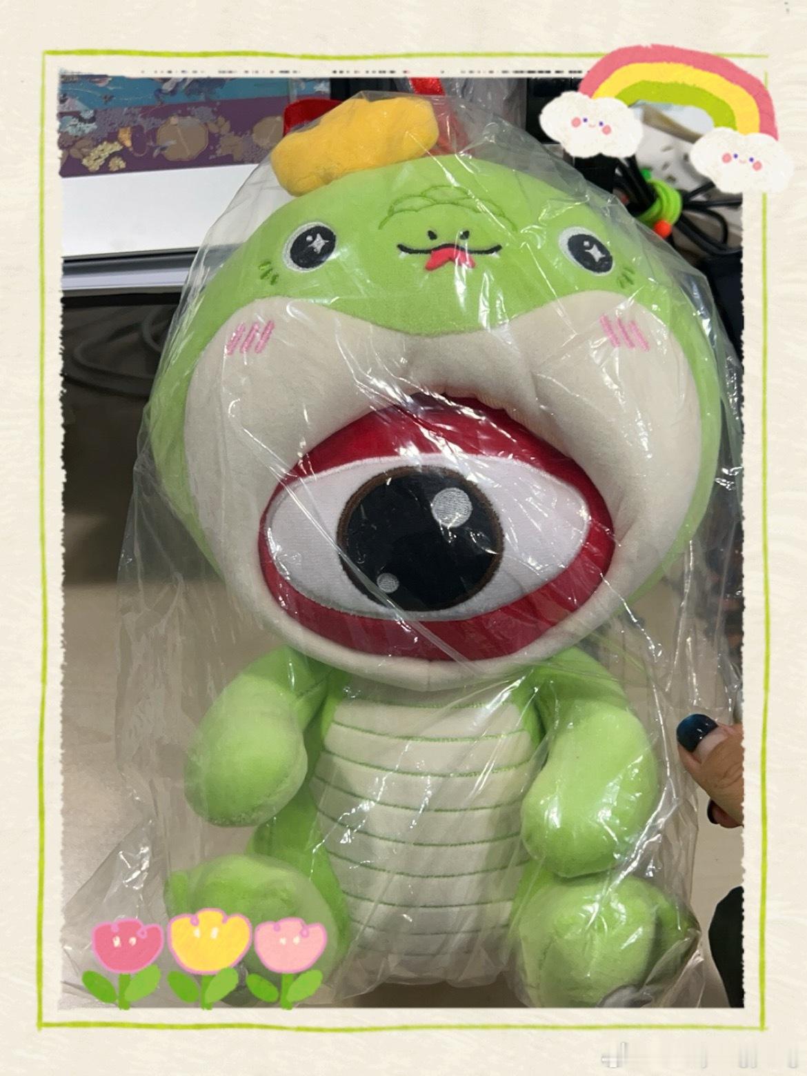 抽奖👁送的，哈哈哈正好家中有小🐍小朋友[奶牛猫] ​​​