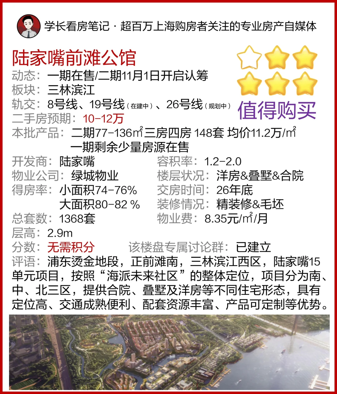 一站前滩 陆家嘴·前滩公馆 二期正在认购中！