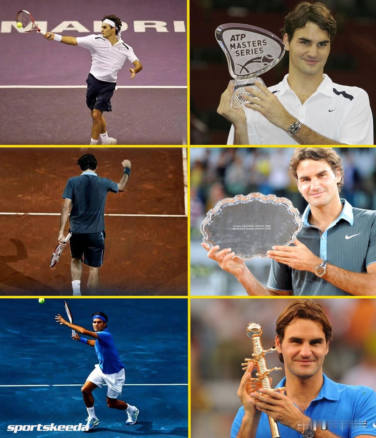 费德勒是唯一一位赢得马德里大师赛三种不同场地类型冠军🏆的球员。
🏆2006-