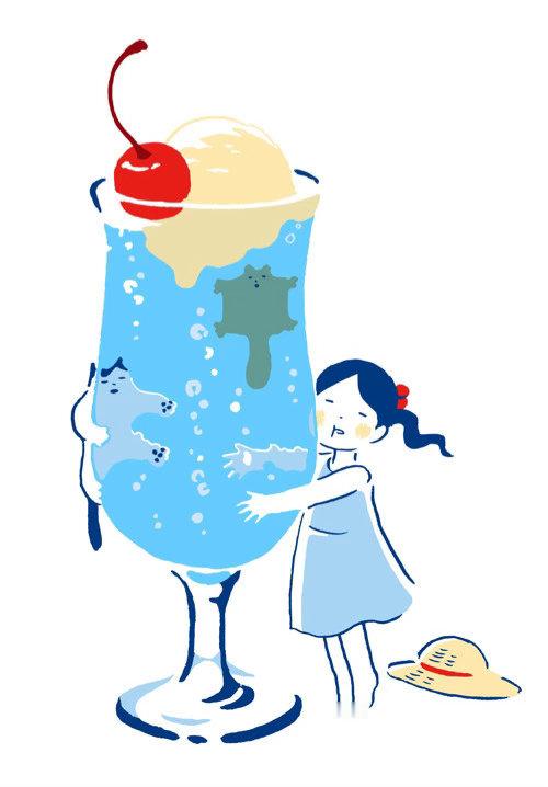 来一组插画充充电吧🎨/插画师Hirasawa Minami盛夏壁纸大放送动漫仲