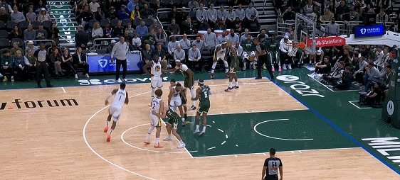 勇士经典边线球战术Circle SLOB勇士vs雄鹿 ​​​